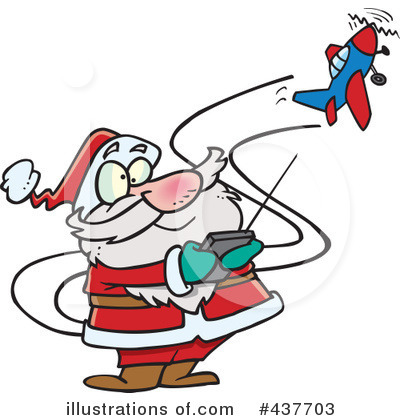 Royalty-Free (RF) Santa Clipart Illustration by toonaday - Stock Sample #437703