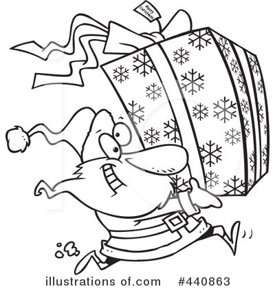 Royalty-Free (RF) Santa Clipart Illustration by toonaday - Stock Sample #440863