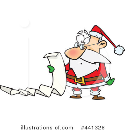 Royalty-Free (RF) Santa Clipart Illustration by toonaday - Stock Sample #441328