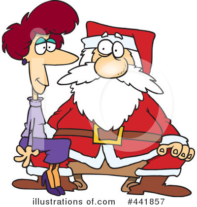 Royalty-Free (RF) Santa Clipart Illustration by toonaday - Stock Sample #441857