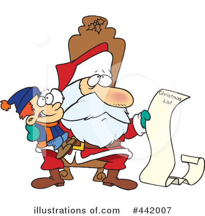 Royalty-Free (RF) Santa Clipart Illustration by toonaday - Stock Sample #442007