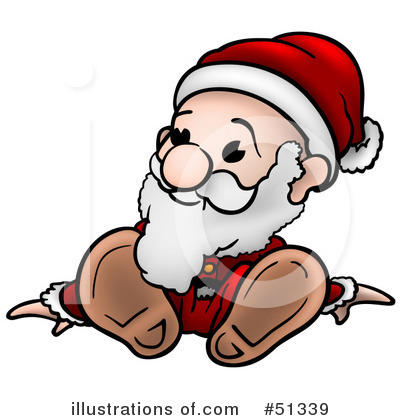Royalty-Free (RF) Santa Clipart Illustration by dero - Stock Sample #51339