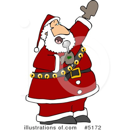 Royalty-Free (RF) Santa Clipart Illustration by djart - Stock Sample #5172