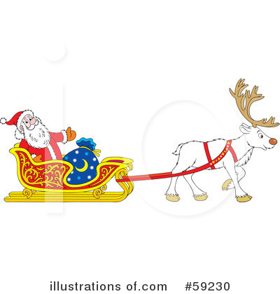 Royalty-Free (RF) Santa Clipart Illustration by Alex Bannykh - Stock Sample #59230