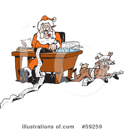 Reindeer Clipart #59259 by Dennis Holmes Designs