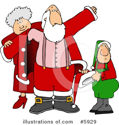 Royalty-Free (RF) Santa Clipart Illustration by djart - Stock Sample #5929