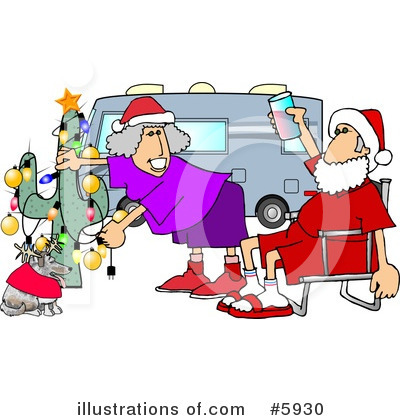 Royalty-Free (RF) Santa Clipart Illustration by djart - Stock Sample #5930