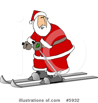 Royalty-Free (RF) Santa Clipart Illustration by djart - Stock Sample #5932