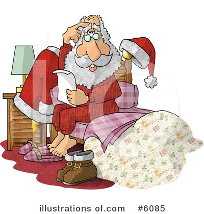 Royalty-Free (RF) Santa Clipart Illustration by djart - Stock Sample #6085