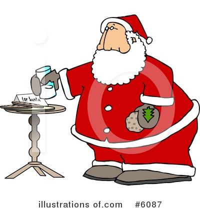 Royalty-Free (RF) Santa Clipart Illustration by djart - Stock Sample #6087