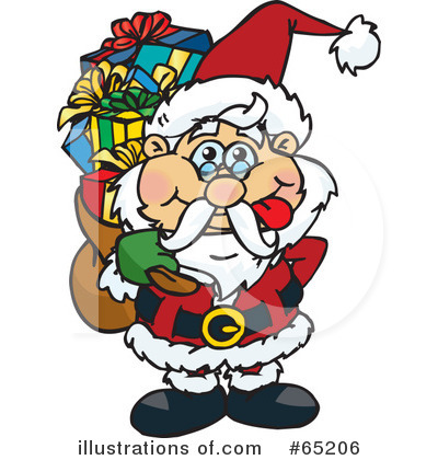 Royalty-Free (RF) Santa Clipart Illustration by Dennis Holmes Designs - Stock Sample #65206