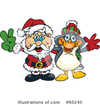 Penguins Clipart #65245 by Dennis Holmes Designs