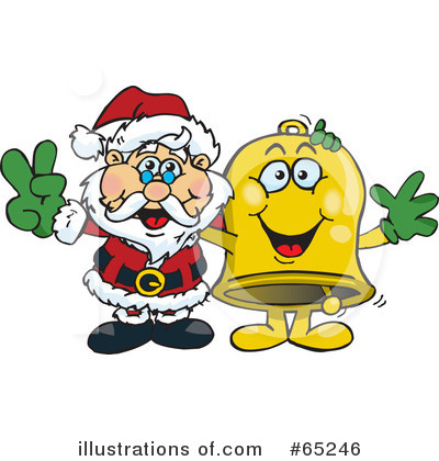 Royalty-Free (RF) Santa Clipart Illustration by Dennis Holmes Designs - Stock Sample #65246