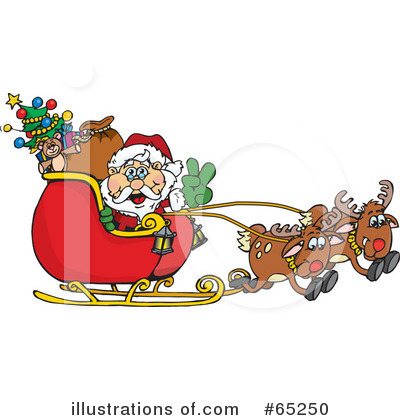 Reindeer Clipart #65250 by Dennis Holmes Designs