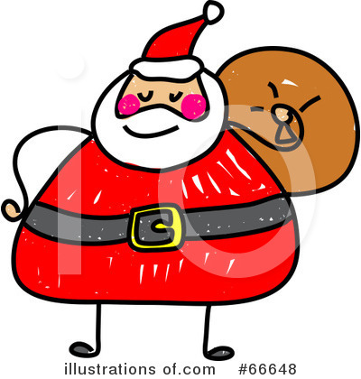 Royalty-Free (RF) Santa Clipart Illustration by Prawny - Stock Sample #66648
