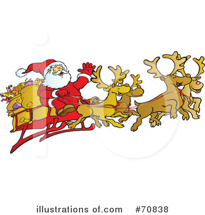 Royalty-Free (RF) Santa Clipart Illustration by Snowy - Stock Sample #70838