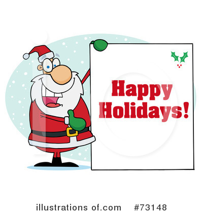 Royalty-Free (RF) Santa Clipart Illustration by Hit Toon - Stock Sample #73148