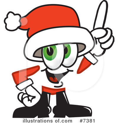 Royalty-Free (RF) Santa Clipart Illustration by Mascot Junction - Stock Sample #7381