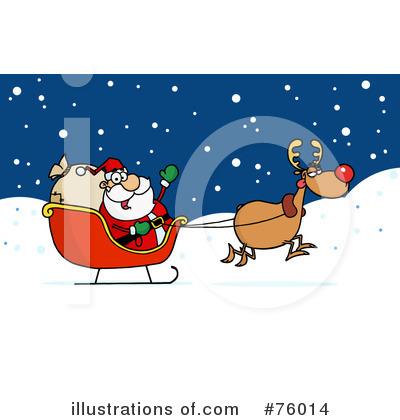 Royalty-Free (RF) Santa Clipart Illustration by Hit Toon - Stock Sample #76014
