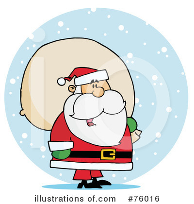 Royalty-Free (RF) Santa Clipart Illustration by Hit Toon - Stock Sample #76016