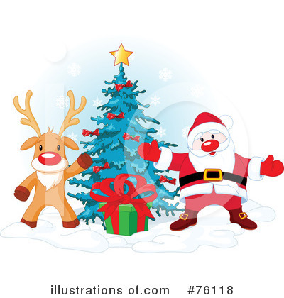 Royalty-Free (RF) Santa Clipart Illustration by Pushkin - Stock Sample #76118