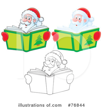 Royalty-Free (RF) Santa Clipart Illustration by Alex Bannykh - Stock Sample #76844