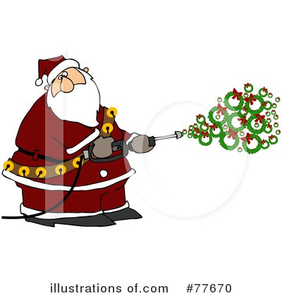 Royalty-Free (RF) Santa Clipart Illustration by djart - Stock Sample #77670