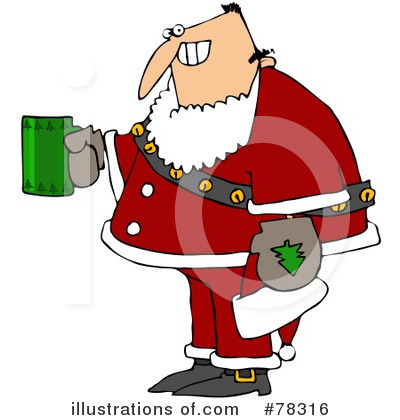 Royalty-Free (RF) Santa Clipart Illustration by djart - Stock Sample #78316