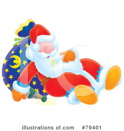 Royalty-Free (RF) Santa Clipart Illustration by Alex Bannykh - Stock Sample #79401