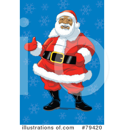 Royalty-Free (RF) Santa Clipart Illustration by Lawrence Christmas Illustration - Stock Sample #79420