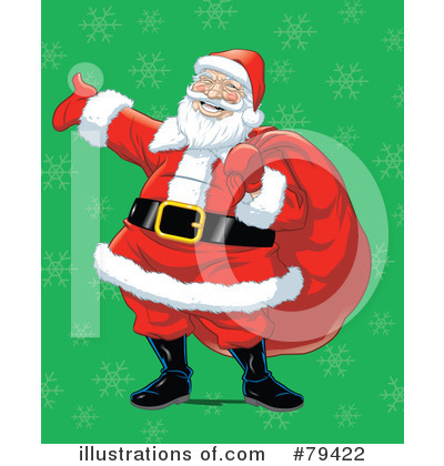 Royalty-Free (RF) Santa Clipart Illustration by Lawrence Christmas Illustration - Stock Sample #79422