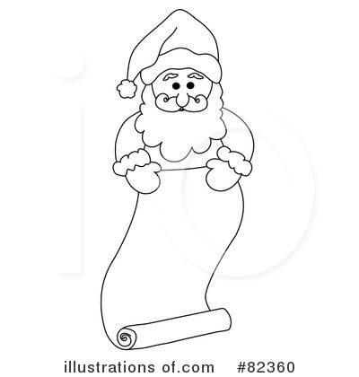 Royalty-Free (RF) Santa Clipart Illustration by Pams Clipart - Stock Sample #82360