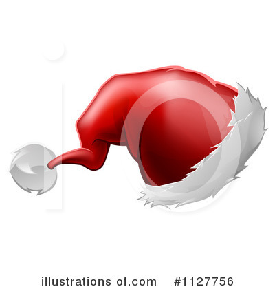 Royalty-Free (RF) Santa Hat Clipart Illustration by AtStockIllustration - Stock Sample #1127756