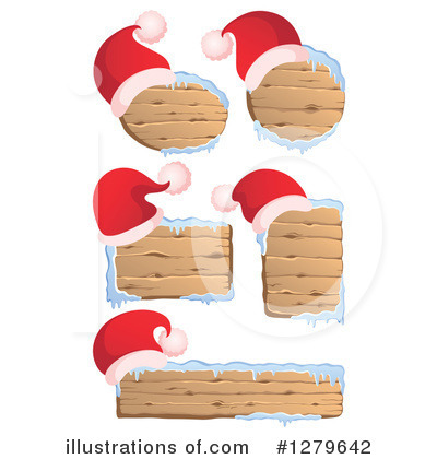 Royalty-Free (RF) Santa Hat Clipart Illustration by visekart - Stock Sample #1279642