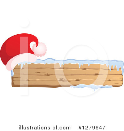 Royalty-Free (RF) Santa Hat Clipart Illustration by visekart - Stock Sample #1279647