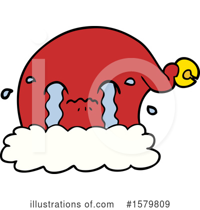 Royalty-Free (RF) Santa Hat Clipart Illustration by lineartestpilot - Stock Sample #1579809