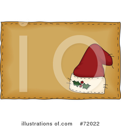 Royalty-Free (RF) Santa Hat Clipart Illustration by inkgraphics - Stock Sample #72022