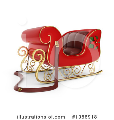 Santas Sleigh Clipart #1086918 by BNP Design Studio
