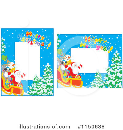 Royalty-Free (RF) Santas Sleigh Clipart Illustration by Alex Bannykh - Stock Sample #1150638