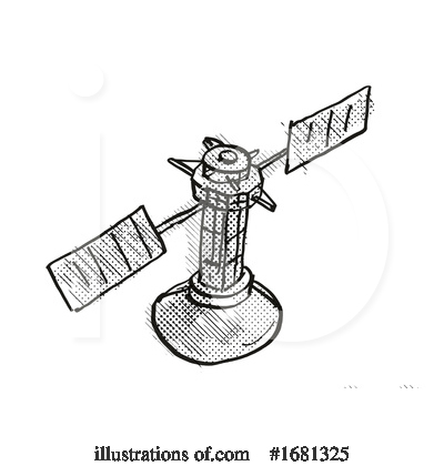 Royalty-Free (RF) Satellite Clipart Illustration by patrimonio - Stock Sample #1681325