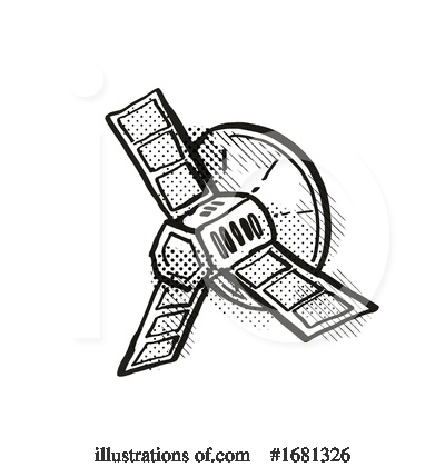 Royalty-Free (RF) Satellite Clipart Illustration by patrimonio - Stock Sample #1681326