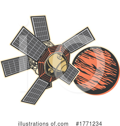 Royalty-Free (RF) Satellite Clipart Illustration by Vector Tradition SM - Stock Sample #1771234