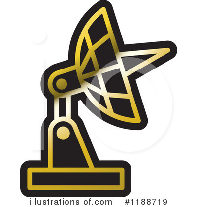 Royalty-Free (RF) Satellite Dish Clipart Illustration by Lal Perera - Stock Sample #1188719