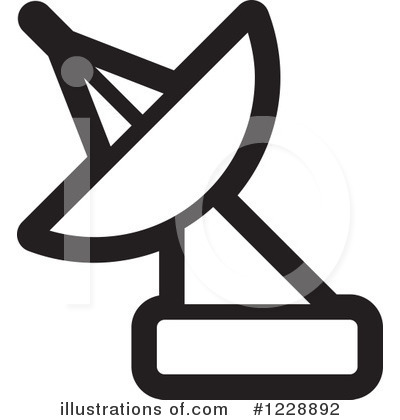 Royalty-Free (RF) Satellite Dish Clipart Illustration by Lal Perera - Stock Sample #1228892