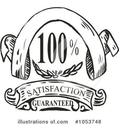 Royalty-Free (RF) Satisfaction Guarantee Clipart Illustration by patrimonio - Stock Sample #1053748