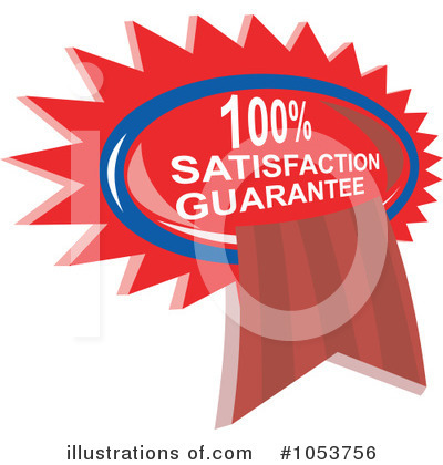 Royalty-Free (RF) Satisfaction Guarantee Clipart Illustration by patrimonio - Stock Sample #1053756