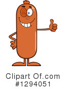 Sausage Character Clipart #1294051 by Hit Toon