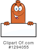 Sausage Character Clipart #1294055 by Hit Toon