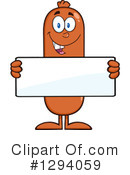 Sausage Character Clipart #1294059 by Hit Toon
