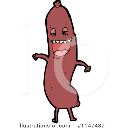 Royalty-Free (RF) Sausage Clipart Illustration by lineartestpilot - Stock Sample #1147437